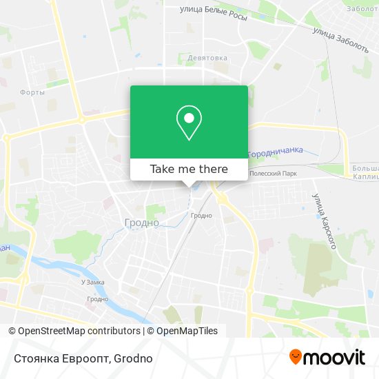 Стоянка Евроопт map