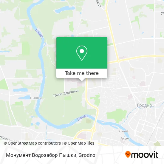 Монумент Водозабор Пышки map