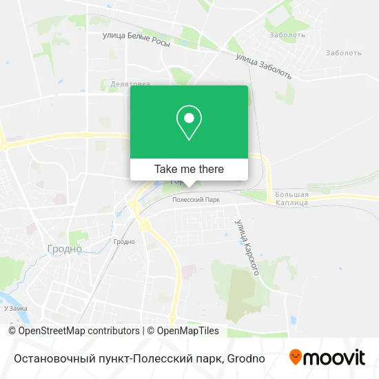 Остановочный пункт-Полесский парк map