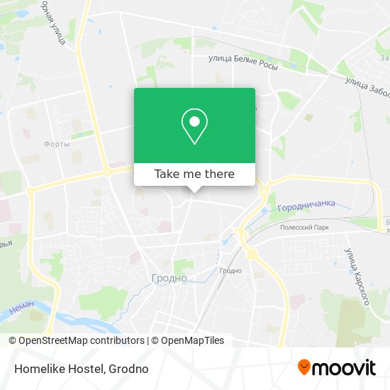 Homelike Hostel map