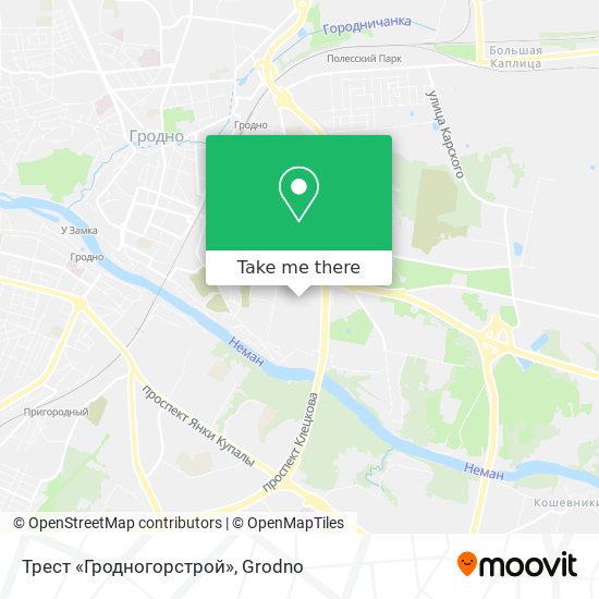 Трест «Гродногорстрой» map