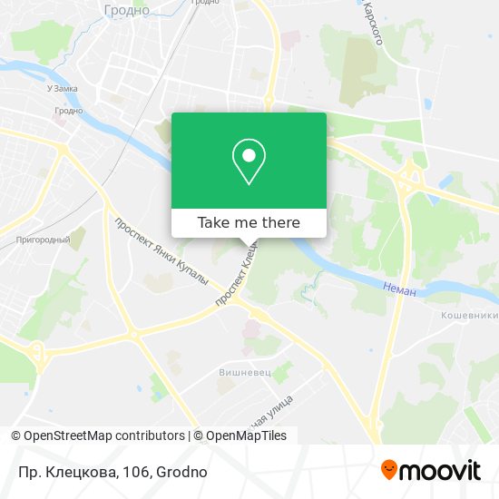 Пр. Клецкова, 106 map