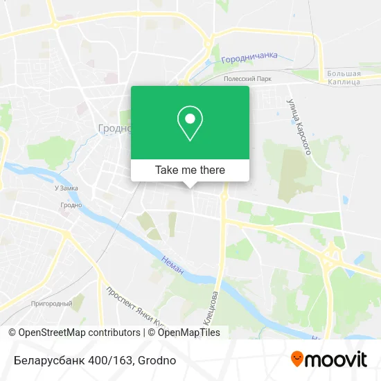 Беларусбанк 400/163 map