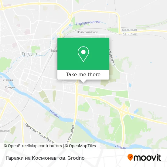 Гаражи на Космонавтов map