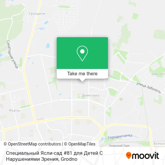 Специальный Ясли-сад #81 для Детей С Нарушениями Зрения map