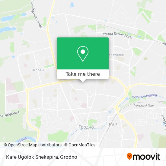 Kafe Ugolok Shekspira map