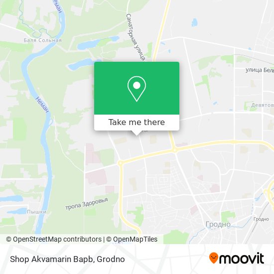 Shop Akvamarin Bapb map