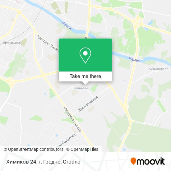 Химиков 24, г. Гродно map