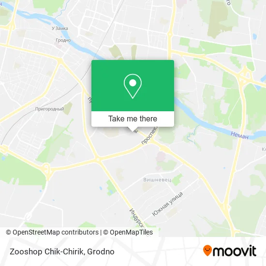 Zooshop Chik-Chirik map