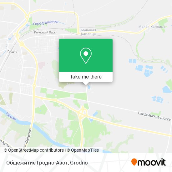 Общежитие Гродно-Азот map