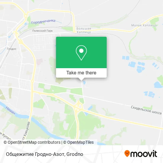 Общежитие Гродно-Азот map