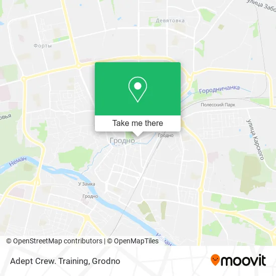 Adept Crew. Training map