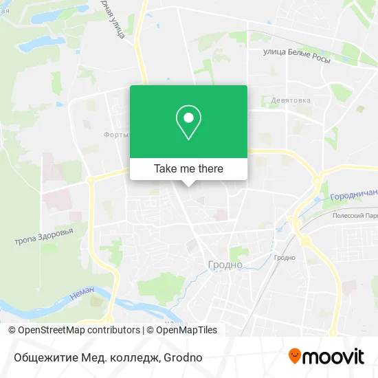 Общежитие Мед. колледж map