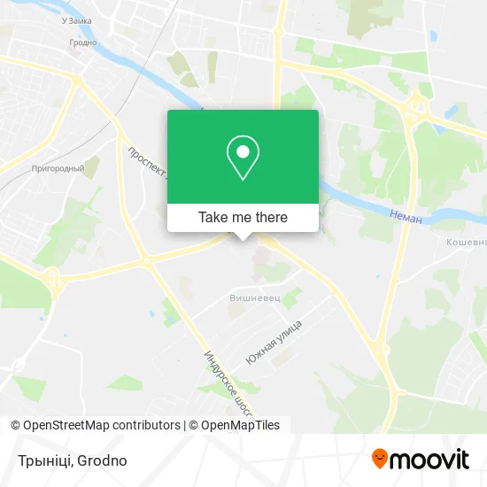 Трыніці map