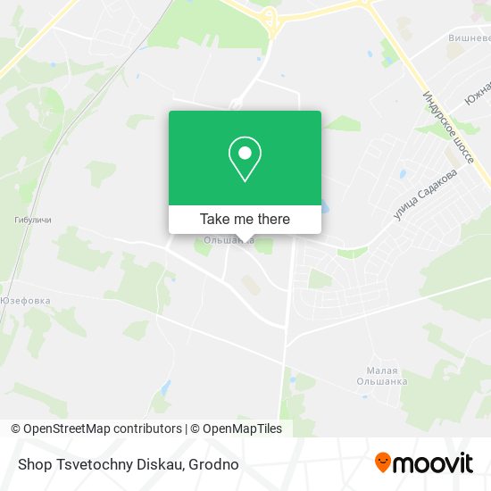 Shop Tsvetochny Diskau map