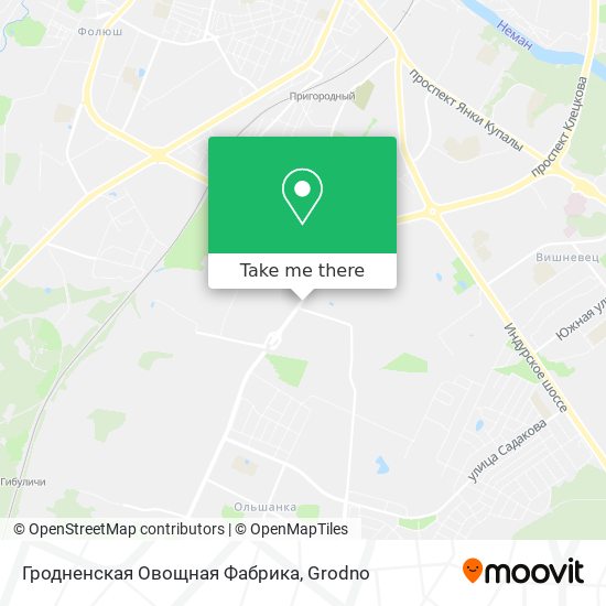 Гродненская Овощная Фабрика map