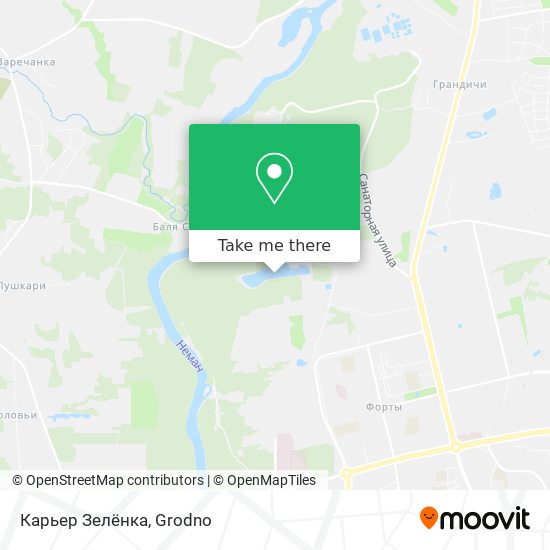 Карьер Зелёнка map