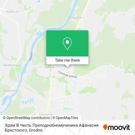 Храм В Честь Преподнобномученика Афанасия Брестского map