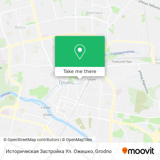 Историческая Застройка Ул. Ожешко map