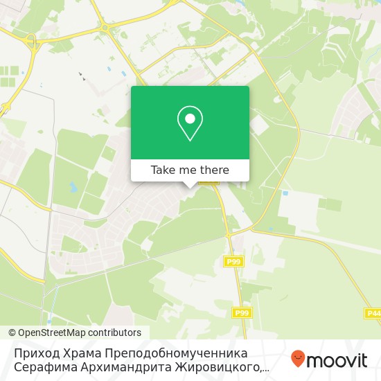 Приход Храма Преподобномученника Серафима Архимандрита Жировицкого map