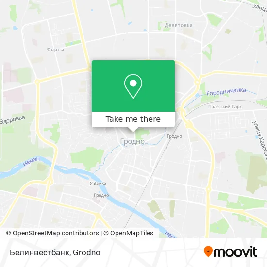 Белинвестбанк map