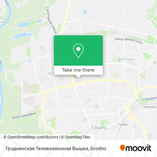 Гродненская Телевизионная Вышка map