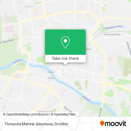 Польска Матеж Школьна map
