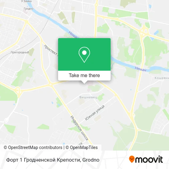 Форт 1 Гродненской Крепости map