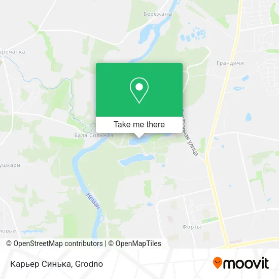 Карьер Синька map