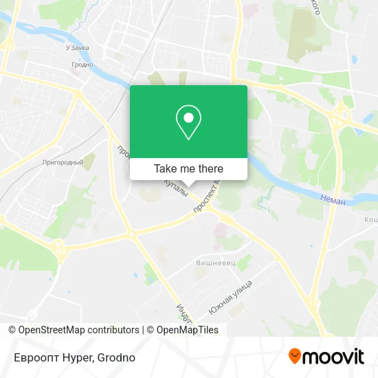 Евроопт Hyper map