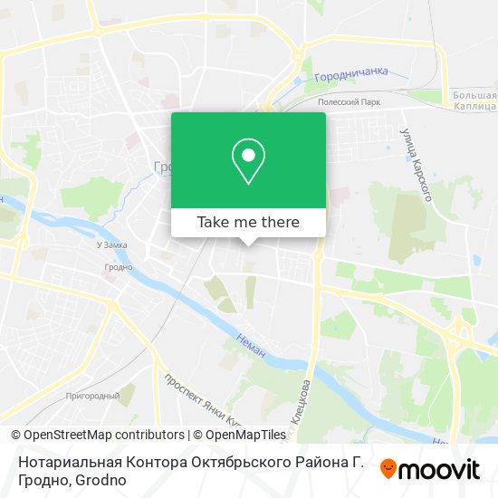 Нотариальная Контора Октябрьского Района Г. Гродно map