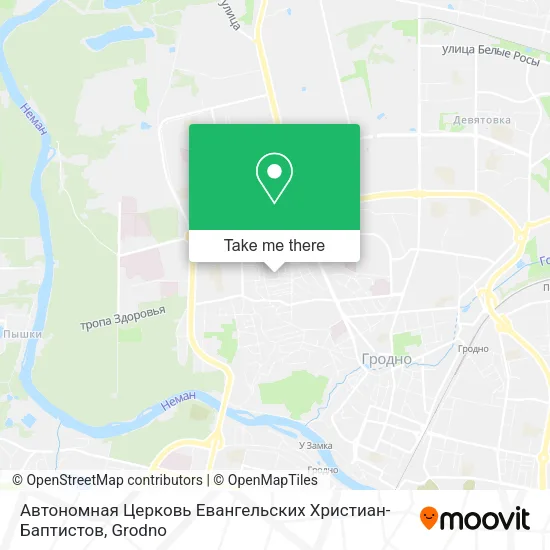 Автономная Церковь Евангельских Христиан-Баптистов map