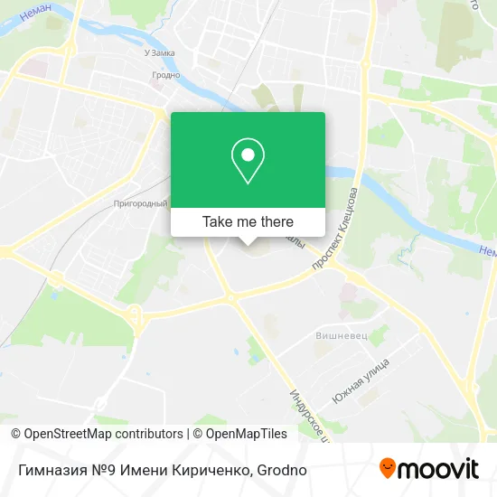 Гимназия №9 Имени Кириченко map