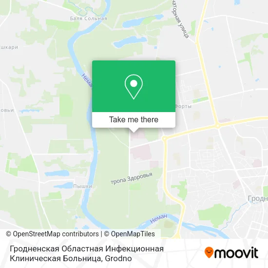 Гродненская Областная Инфекционная Клиническая Больница map