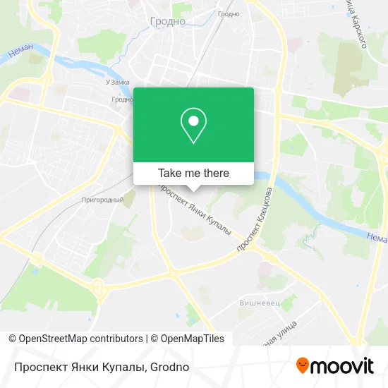 Проспект Янки Купалы map
