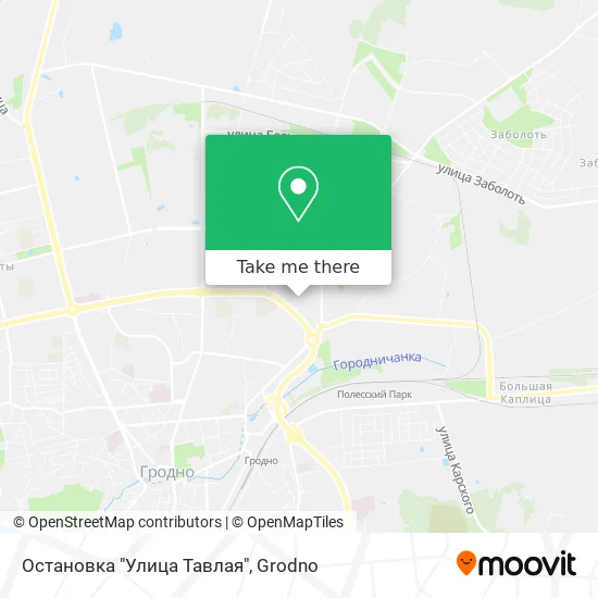 Остановка "Улица Тавлая" map
