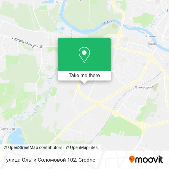 улица Ольги Соломовой 102 map