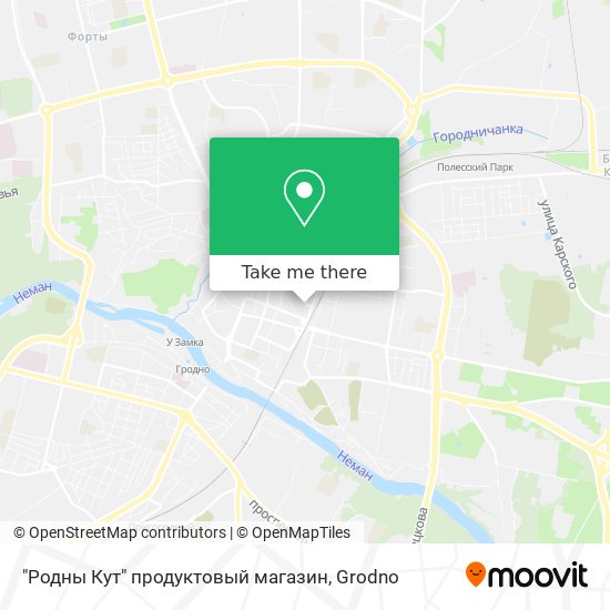 "Родны Кут" продуктовый магазин map