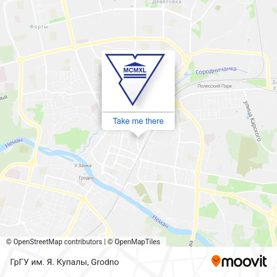 ГрГУ им. Я. Купалы map