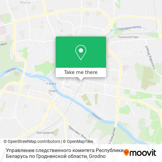 Управление следственного комитета Республики Беларусь по Гродненской области map