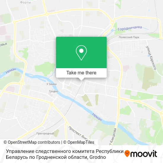 Управление следственного комитета Республики Беларусь по Гродненской области map