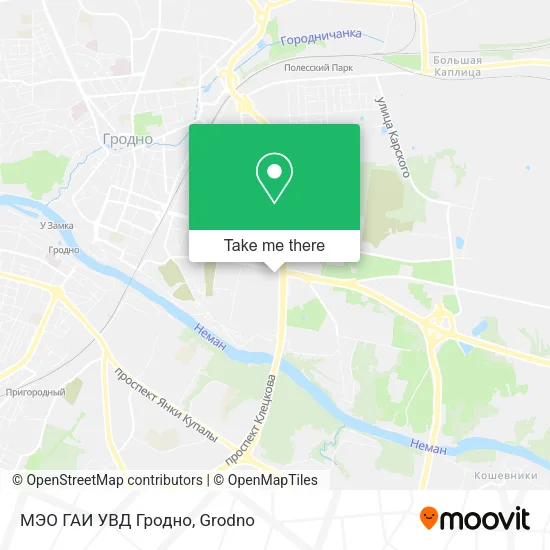 МЭО ГАИ УВД Гродно map