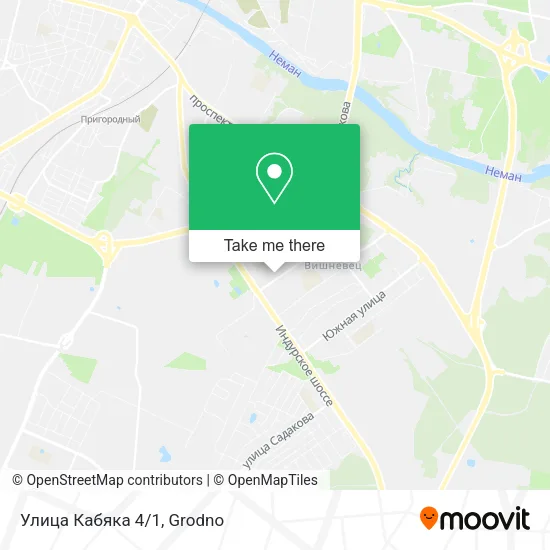 Улица Кабяка 4/1 map