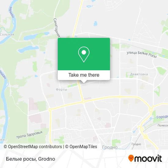 Белые росы map