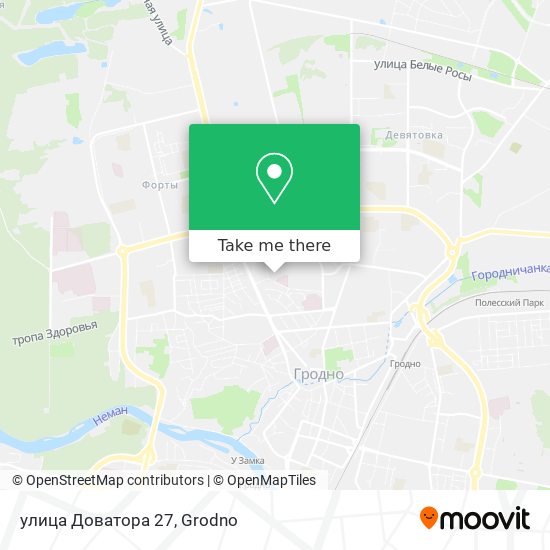 улица Доватора 27 map