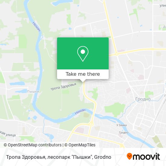Тропа Здоровья, лесопарк "Пышки" map
