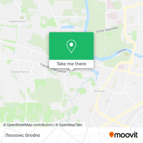 Лососно map