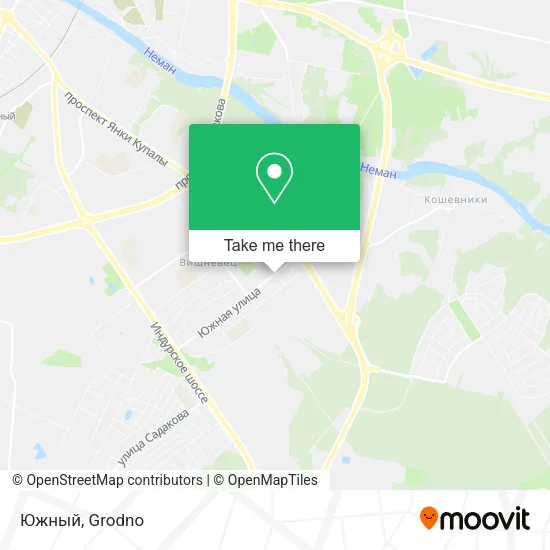 Южный map