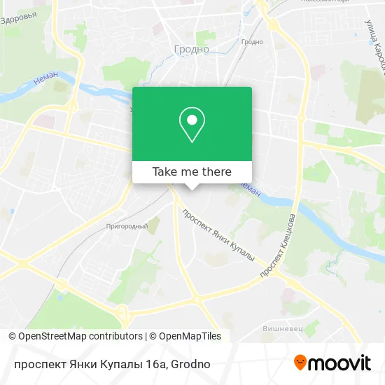 проспект Янки Купалы 16а map