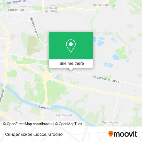 Скидельское шоссе map